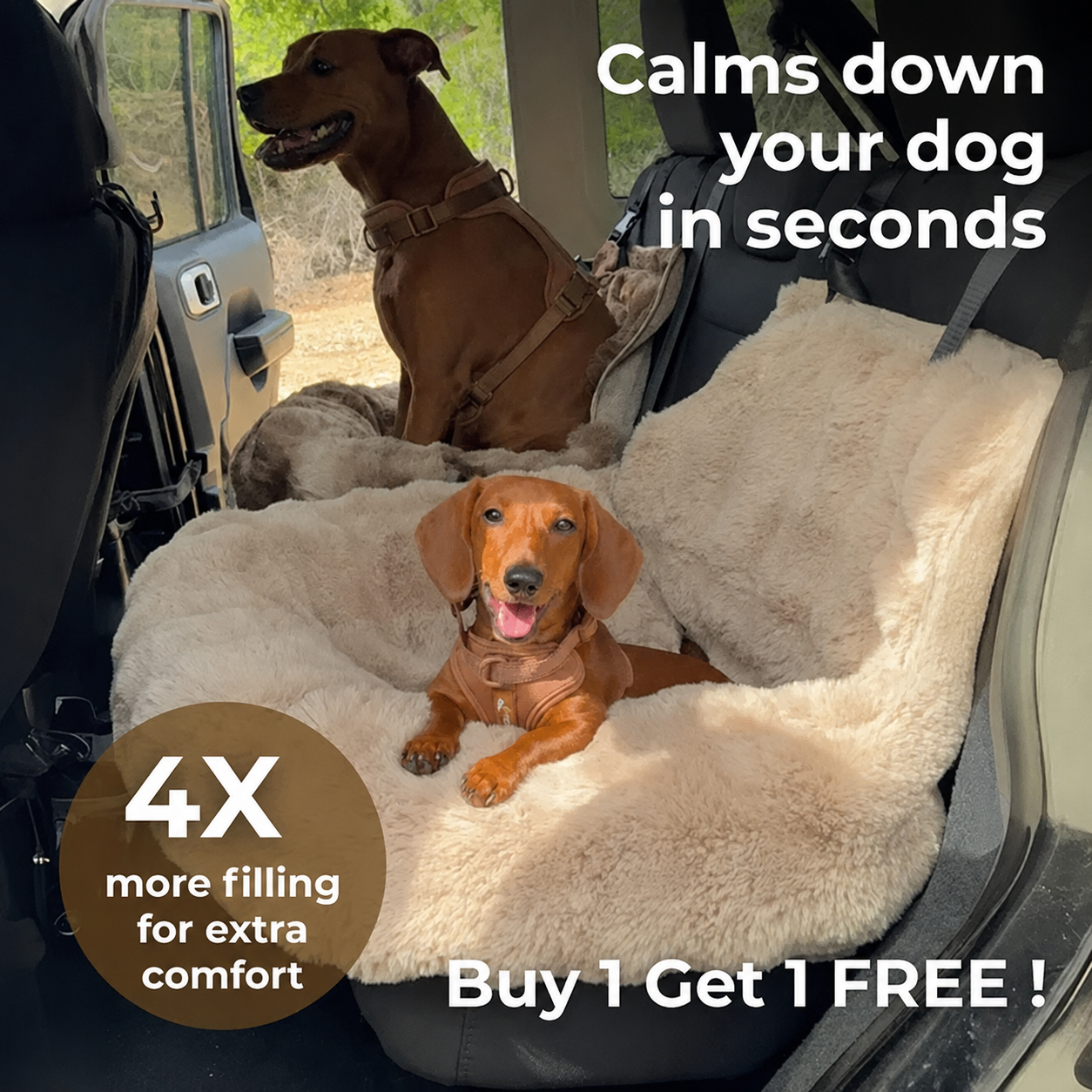 Pawsy Dog Car Bed